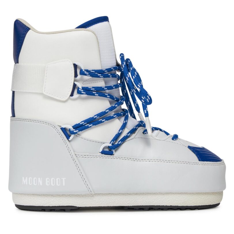 Апрески Moon Boot Sneaker Mid 14028200003 Сив цвят на ниска цена