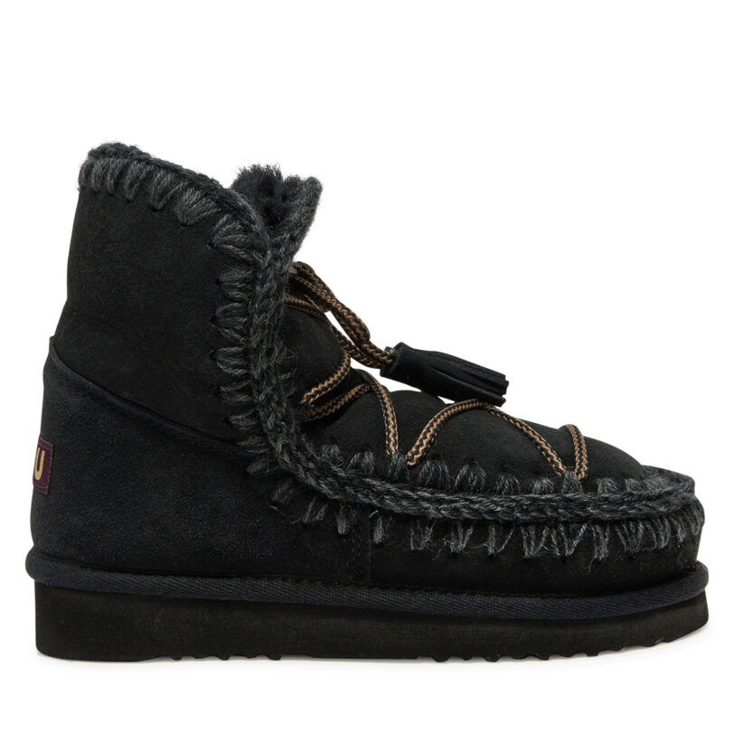 Апрески Mou Eskimo Scoubidoo Lace FW101124A Черен цвят на ниска цена