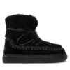 Апрески Mou Eskimo Sneaker Bold Scoub Lace FW411012A Черен цвят на ниска цена