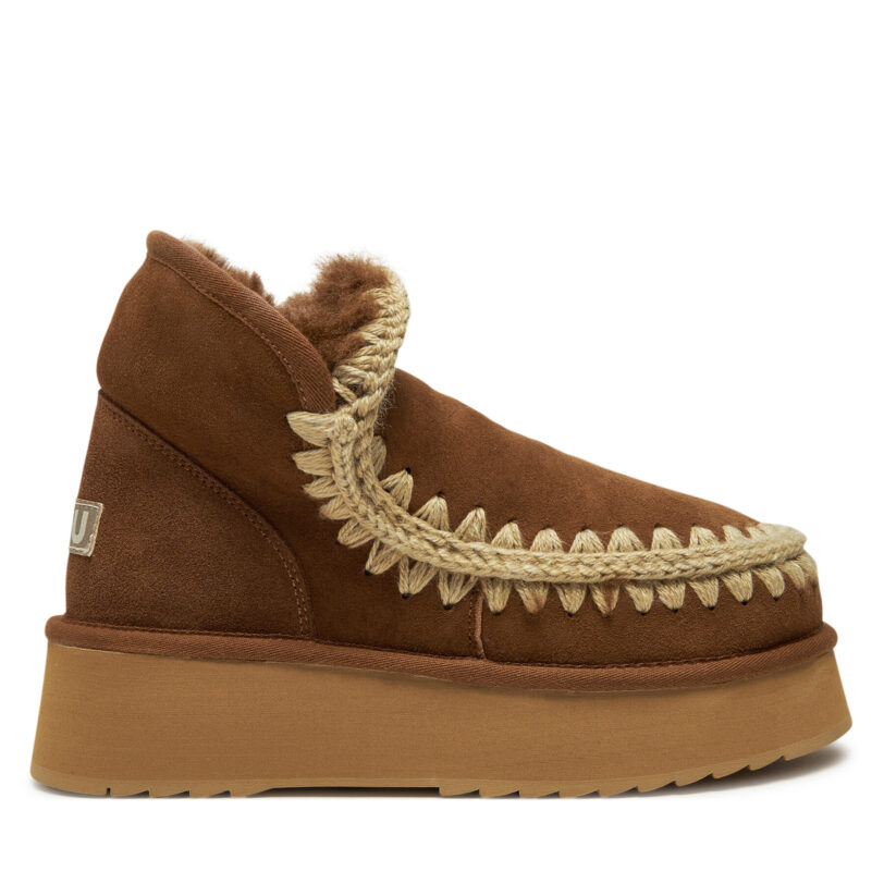 Апрески Mou Mini Eskimo Platform Boot FW681000A Кафяв цвят на ниска цена