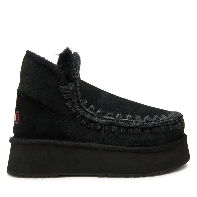 Апрески Mou Mini Eskimo Platform Boot FW681000A Черен цвят на ниска цена