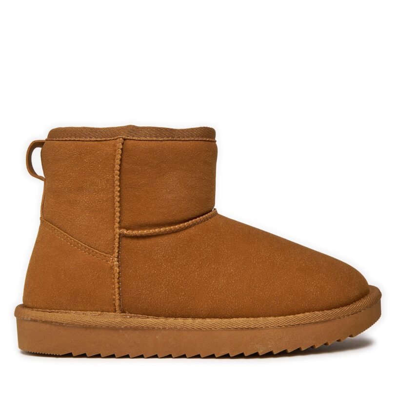 Апрески ONLY Shoes Onlfeodora Teddy Lined Boot 15330019 Кафяв цвят на ниска цена