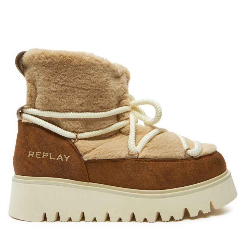 Апрески REPLAY Melrose Hair Lace-Up GWF2H.000.C0014S Кафяв цвят на ниска цена