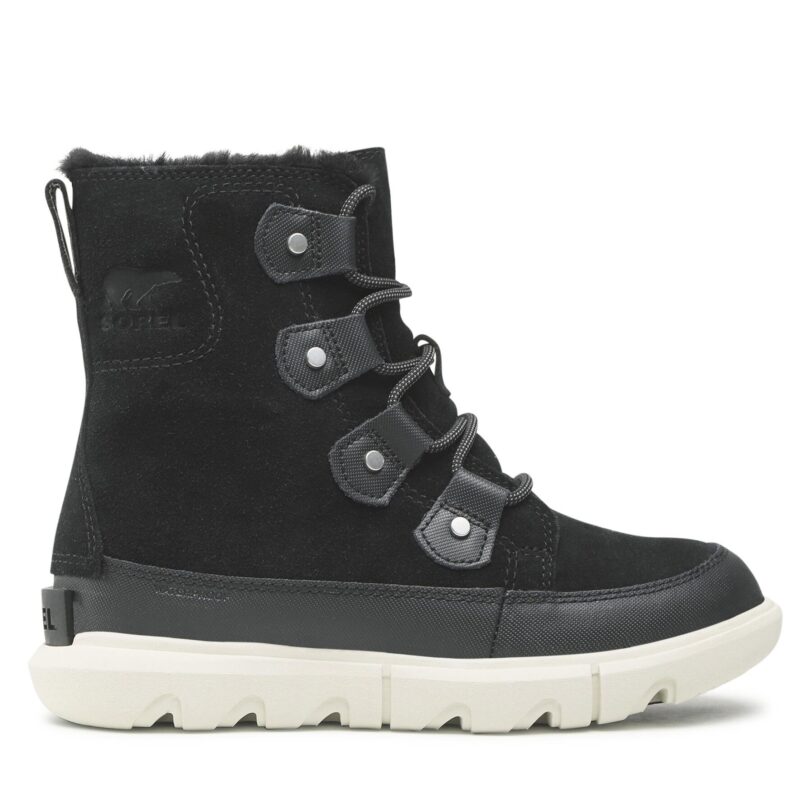 Апрески Sorel Explorel II Joan Faux Fur Wp NC4462-010 Черен цвят на ниска цена