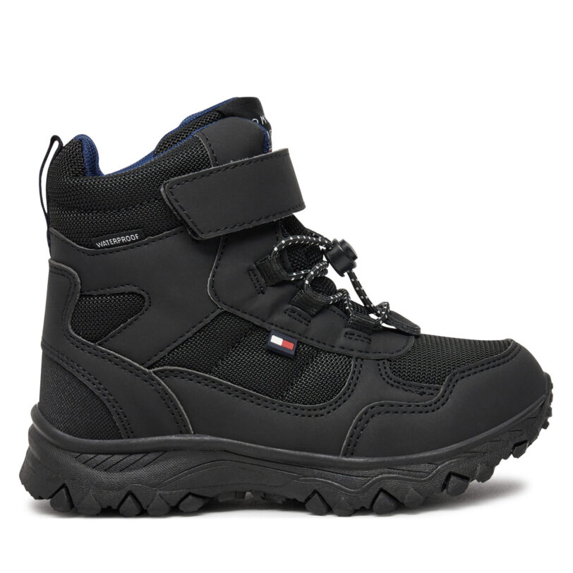 Апрески Tommy Hilfiger Fur Boot T1X5-33710-1492 S Черен цвят на ниска цена