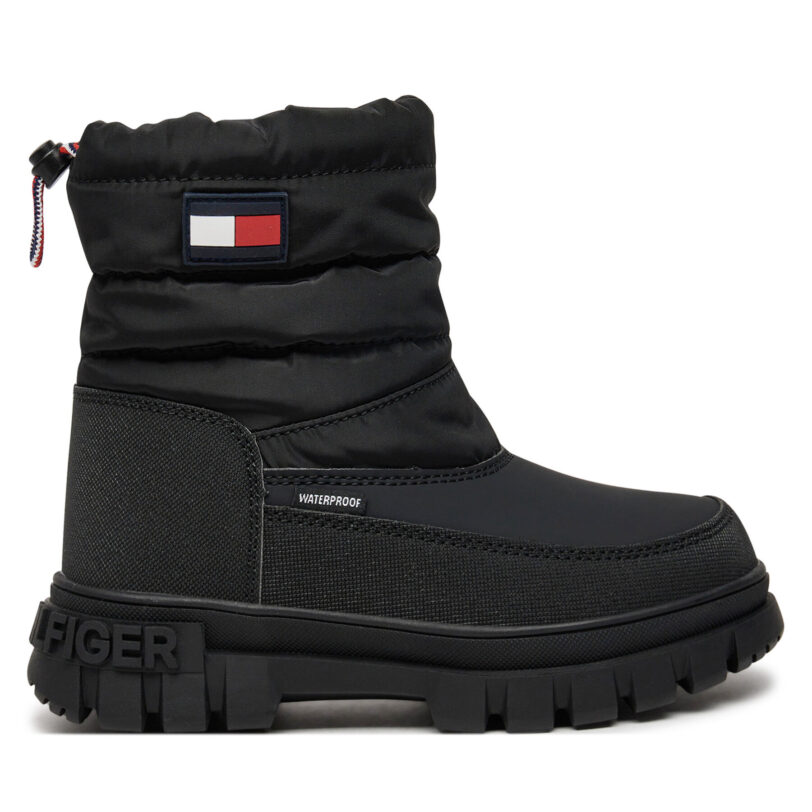 Апрески Tommy Hilfiger Fur Boot T3X5-33715-1695 M Черен цвят на ниска цена
