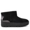 Апрески Tommy Hilfiger Metallic Suede Snowboot FW0FW07850 Черен цвят на ниска цена