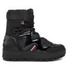 Апрески Tommy Hilfiger Patent Snowboot FW0FW07852 Черен цвят на ниска цена