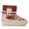 Апрески Tommy Hilfiger Tartan Snowboot FW0FW07612 Бежов цвят на ниска цена