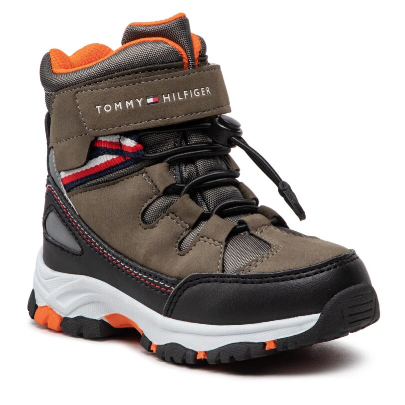 Апрески Tommy Hilfiger Tech Bootie T3B5-32542-1487 M Зелен цвят на ниска цена
