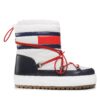 Апрески Tommy Jeans Snowboot Low EN0EN02162 Бял цвят на ниска цена
