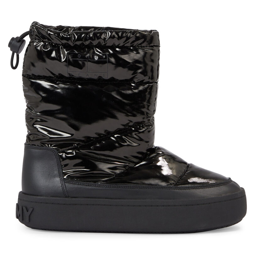 Апрески Tommy Jeans Tjw Winter Boot EN0EN02252 Черен цвят на ниска цена