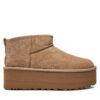 Апрески Ugg Classic Ultra Mini Platform 1135092 Бежов цвят на ниска цена