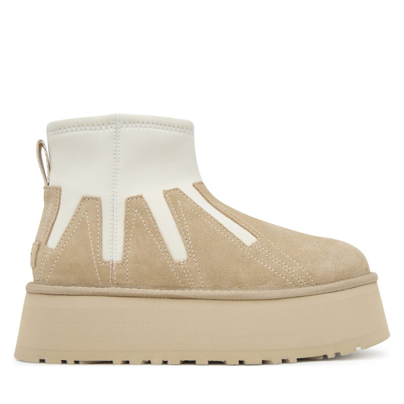 Апрески Ugg W Classic Mini Dipper Sunwave 1167591 Бежов цвят на ниска цена
