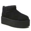 Апрески Ugg W Classic Ultra Mini Platform 1135092 Черен цвят на ниска цена
