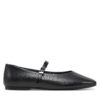 Балеринки Calvin Klein Ballerina New Buckle - Lth HW0HW02483 Черен цвят на ниска цена
