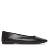 Балеринки Calvin Klein Flat Ballerina - Lth HW0HW02463 Черен цвят на ниска цена