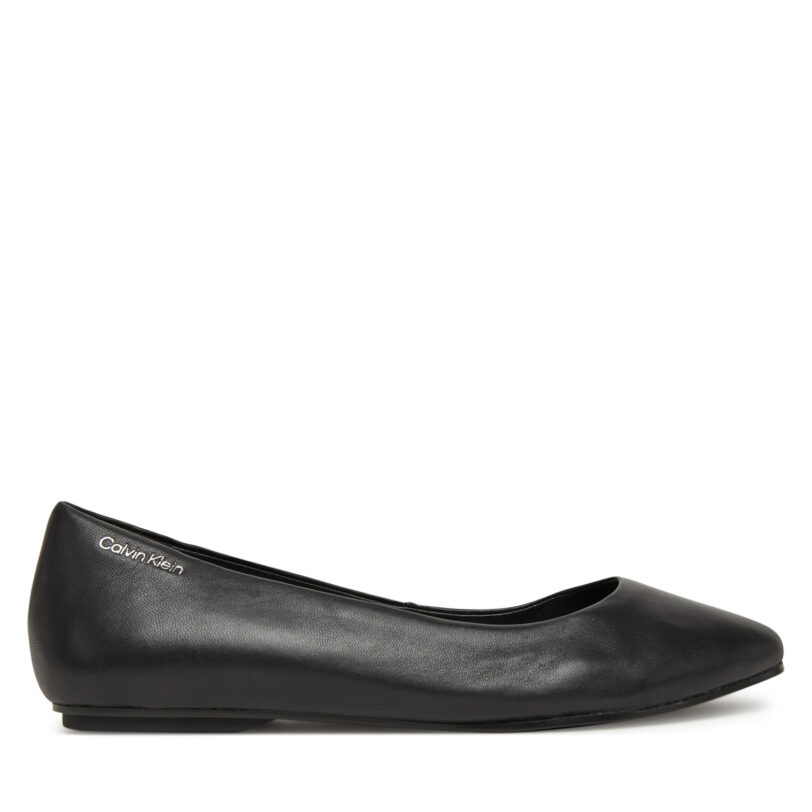 Балеринки Calvin Klein Flat Mary Jane - Lth HW0HW02341 Черен цвят на ниска цена