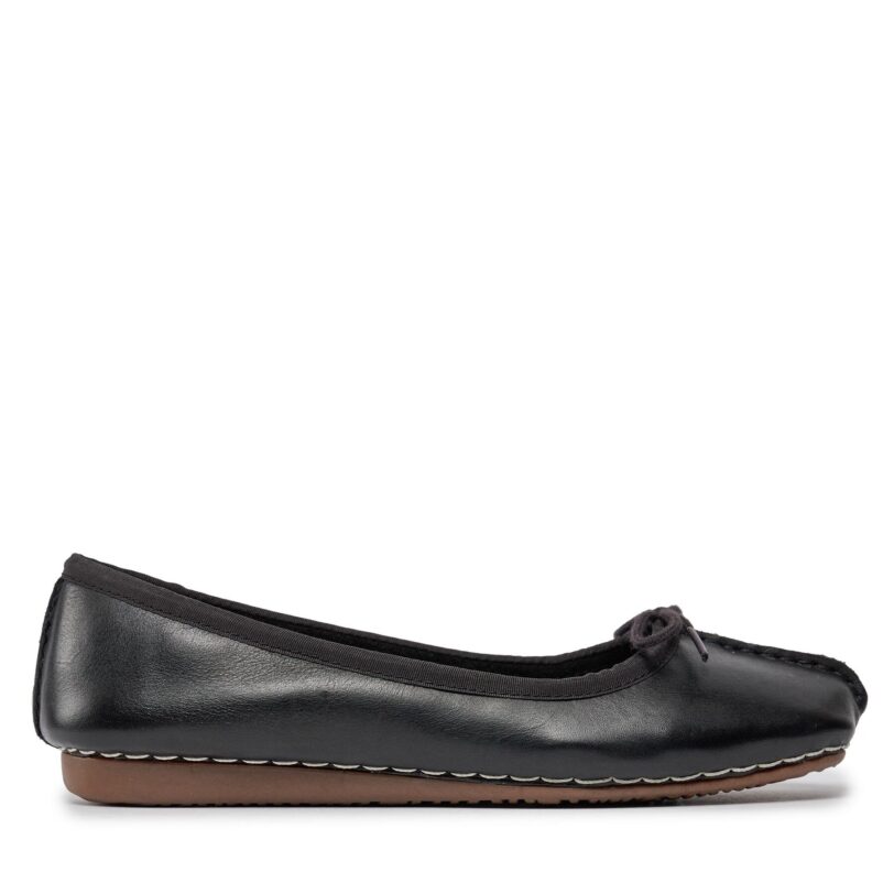 Балеринки Clarks Freckle Ice 203529294 Черен цвят на ниска цена