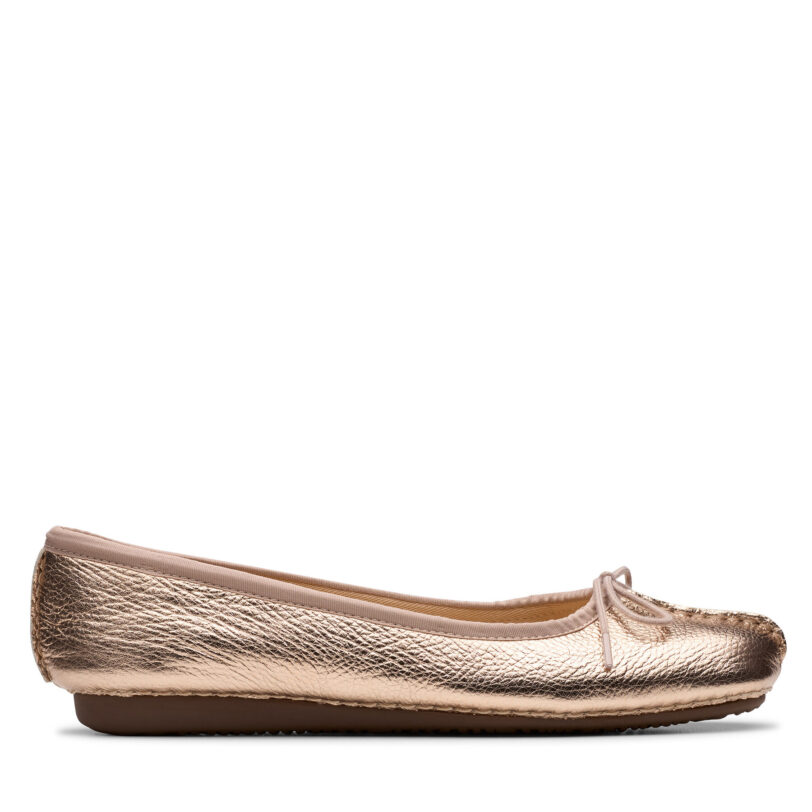 Балеринки Clarks Freckle Ice 26181353 Златист цвят на ниска цена