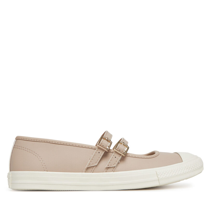 Балеринки Converse Chuck Taylor All Star Dainty Mary Jane A11491C Бежов цвят на ниска цена