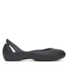 Балеринки Crocs KADEE FLAT BLK 210833-001 Черен цвят на ниска цена