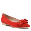 Балеринки Eva Minge EM-48-13-001591 Червен цвят на ниска цена