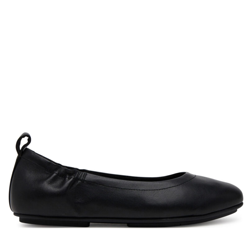 Балеринки FitFlop Q74 001 Черен цвят на ниска цена