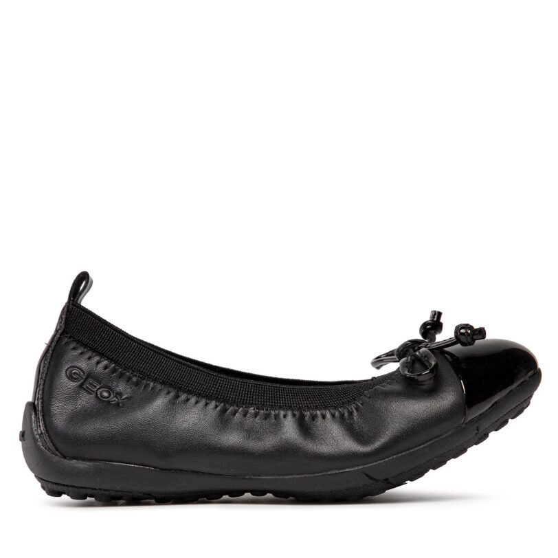 Балеринки Geox J Piuma Bal. F J11B0F 03902 C9999 1 Черен цвят на ниска цена