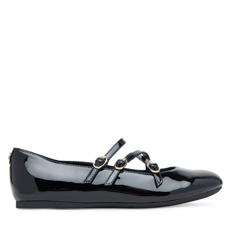 Балеринки Guess FLTKAL PAF02 Черен цвят на ниска цена