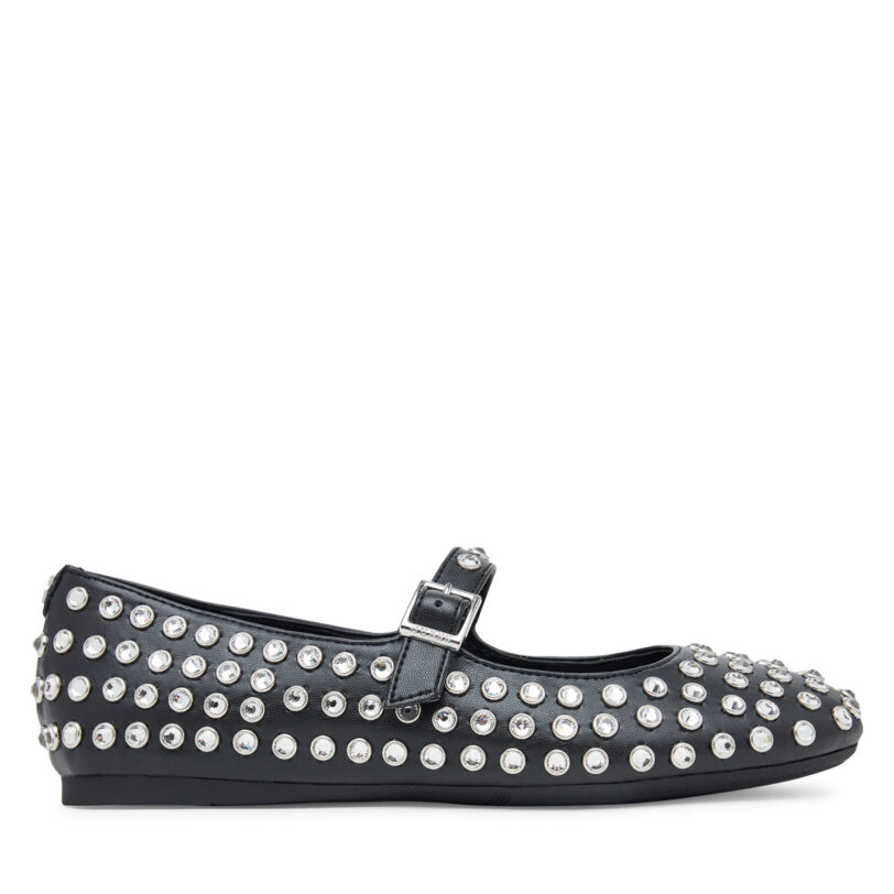 Балеринки Guess FLTKDL ELE02 Черен цвят на ниска цена