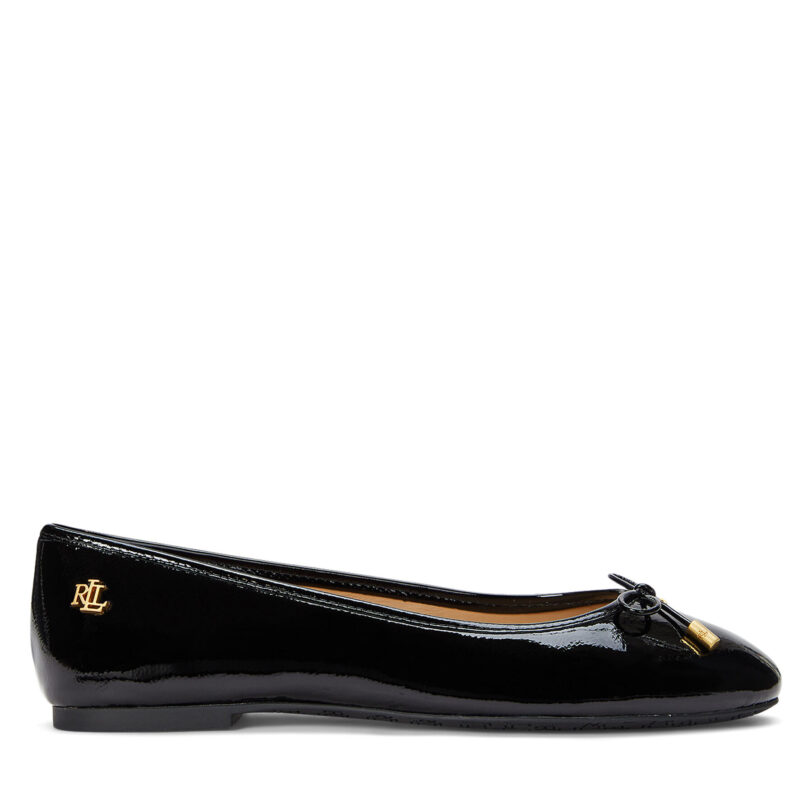 Балеринки LAUREN RALPH LAUREN 802956765001 Черен цвят на ниска цена