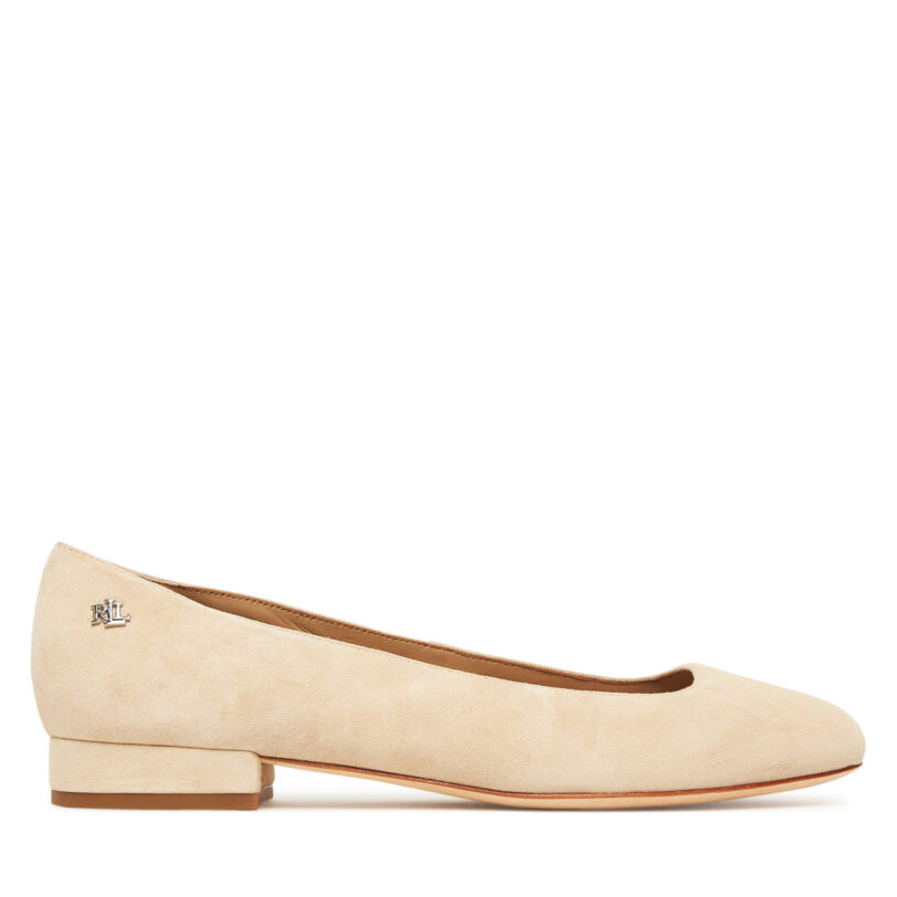 Балеринки LAUREN RALPH LAUREN Emellie  802974358001 Бежов цвят на ниска цена