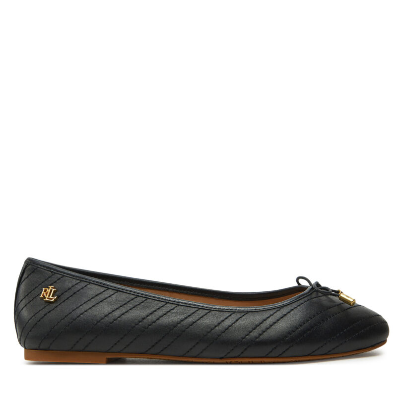 Балеринки LAUREN RALPH LAUREN Jayna 802951489001 Черен цвят на ниска цена