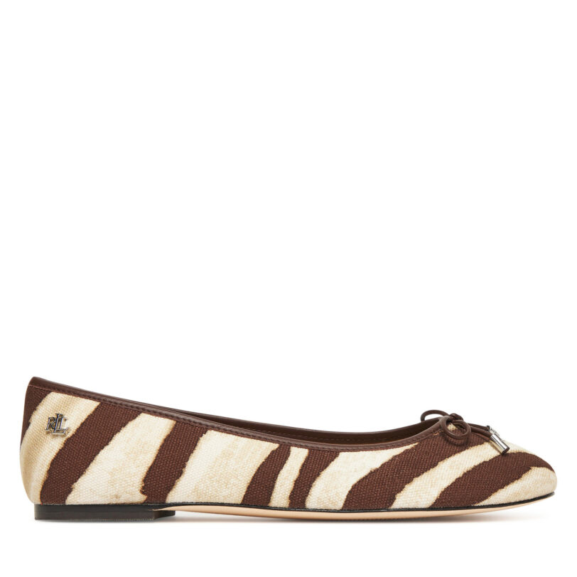 Балеринки LAUREN RALPH LAUREN Jayna 802974360001 Кафяв цвят на ниска цена