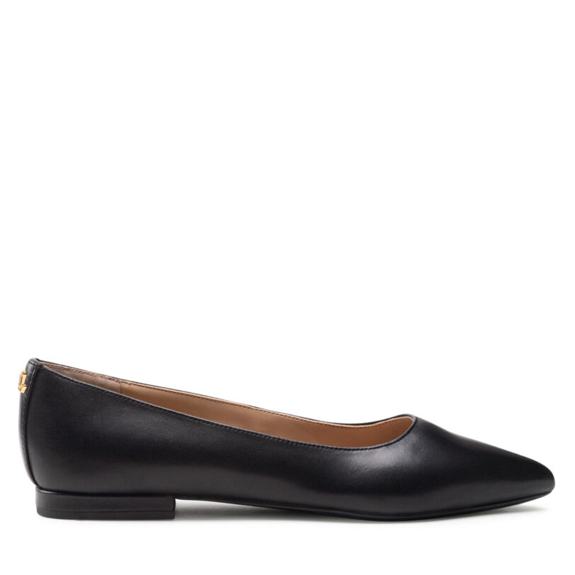 Балеринки LAUREN RALPH LAUREN Londyn 802862706001 Черен цвят на ниска цена
