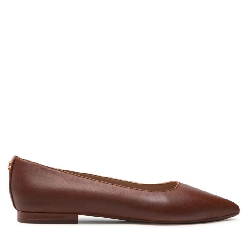Балеринки LAUREN RALPH LAUREN Londyn 802862706002 Кафяв цвят на ниска цена