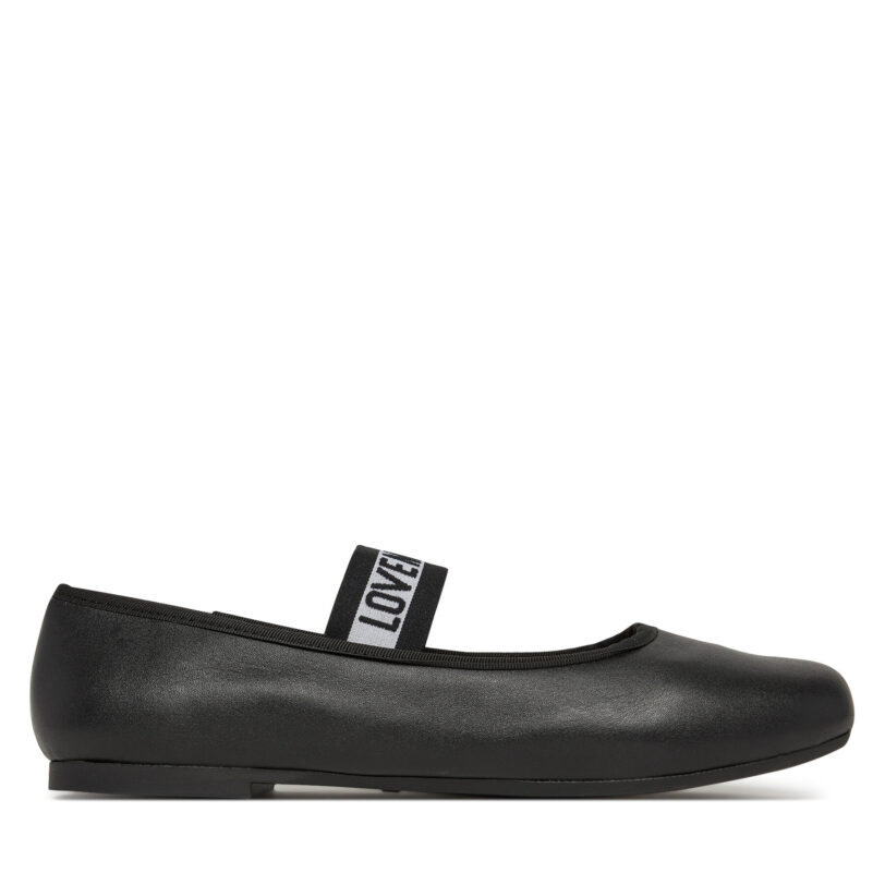 Балеринки LOVE MOSCHINO JA11071G0MIE0000 Черен цвят на ниска цена