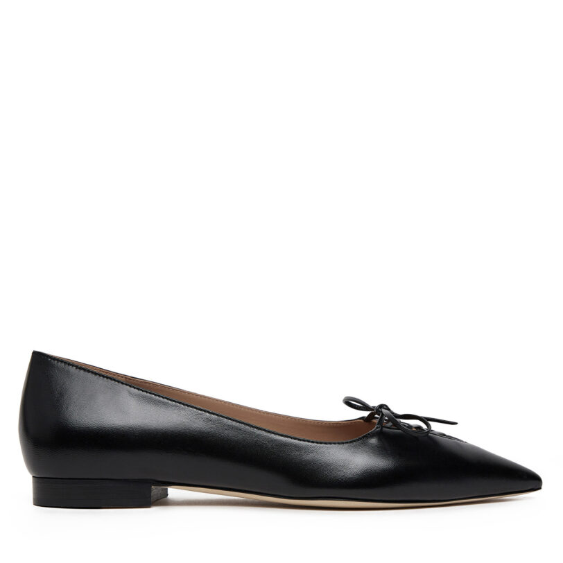 Балеринки MALONE SOULIERS Hedy Flat 10-4 Черен цвят на ниска цена