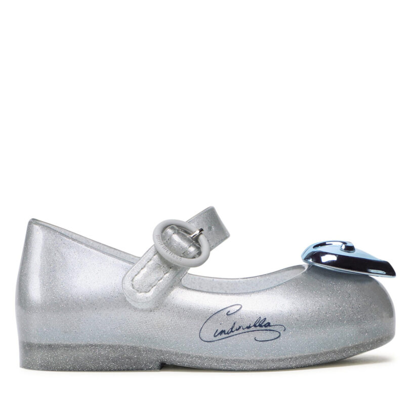 Балеринки Melissa Mini Melissa Sweet Love + Disn 33447 Сребрист цвят на ниска цена