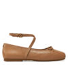 Балеринки Michael Kors Collette Leather Ballet Flat 40T4CTFP1L Кафяв цвят на ниска цена