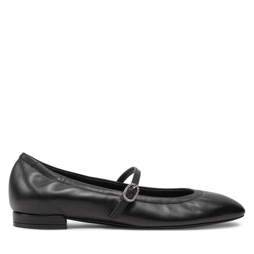 Балеринки Stuart Weitzman Claris Ballet Flat SI573 Черен цвят на ниска цена