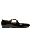 Балеринки Stuart Weitzman Clem Flat SK070 Черен цвят на ниска цена
