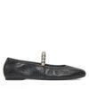 Балеринки Stuart Weitzman Goldie Ballet Flat SF896 Черен цвят на ниска цена