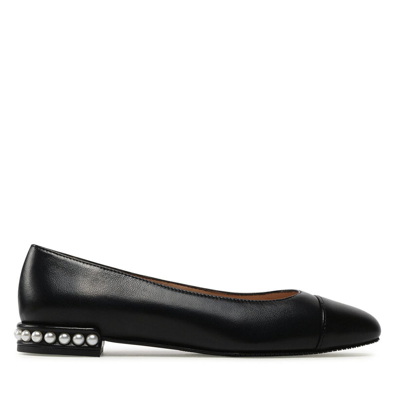 Балеринки Stuart Weitzman Pearl Flat SB753 Черен цвят на ниска цена