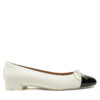 Балеринки Stuart Weitzman Sleek Bow Flat SG888 Екрю цвят на ниска цена