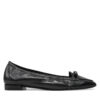 Балеринки Stuart Weitzman Tully Loafer SI484 Черен цвят на ниска цена