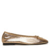 Балеринки Tommy Hilfiger Ballerina Soft Leather Metallic FW0FW08452 Златист цвят на ниска цена