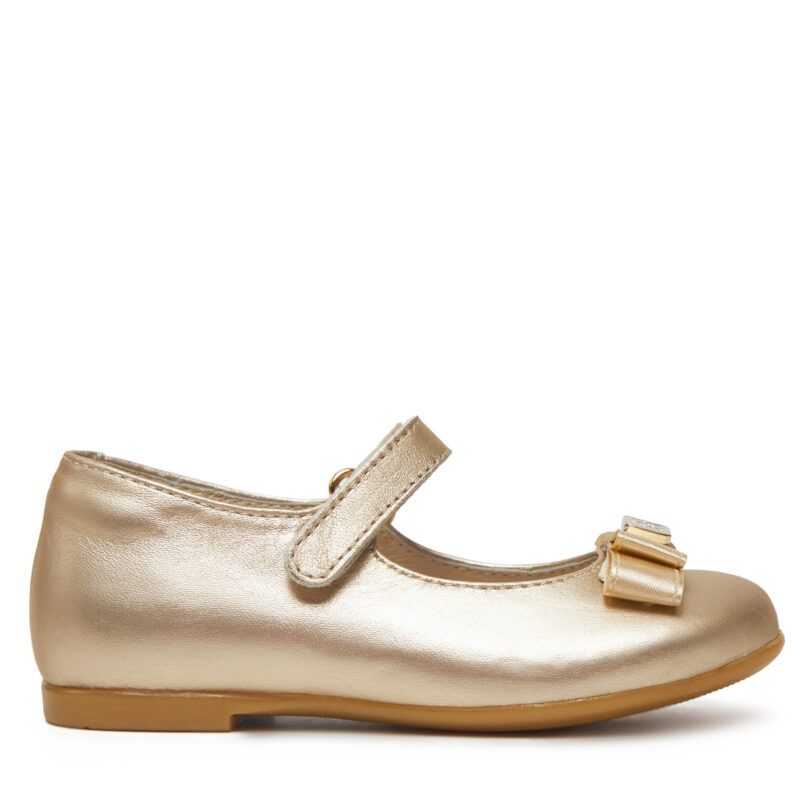 Балеринки Tommy Hilfiger Ballerina T1A3-33927-0220 S Златист цвят на ниска цена
