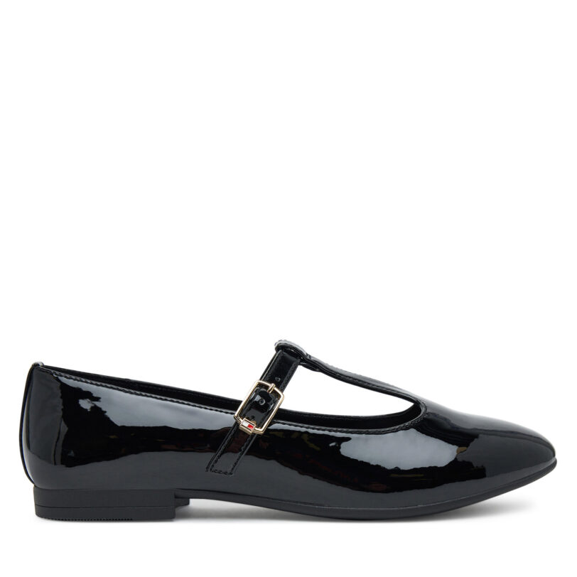 Балеринки Tommy Hilfiger Ballerina T3A3-34000-0774 D Черен цвят на ниска цена